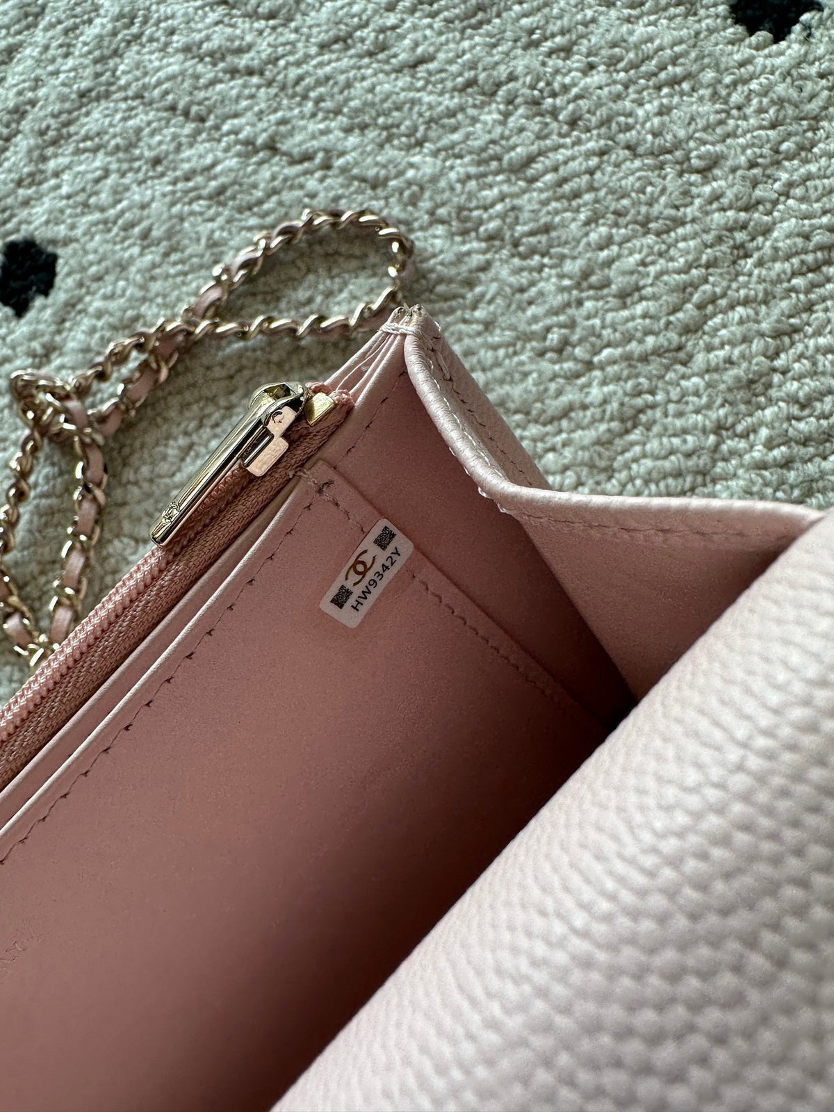 Chanel 25S Mini Flap Bag 19 in Light Pink Caviar Leather