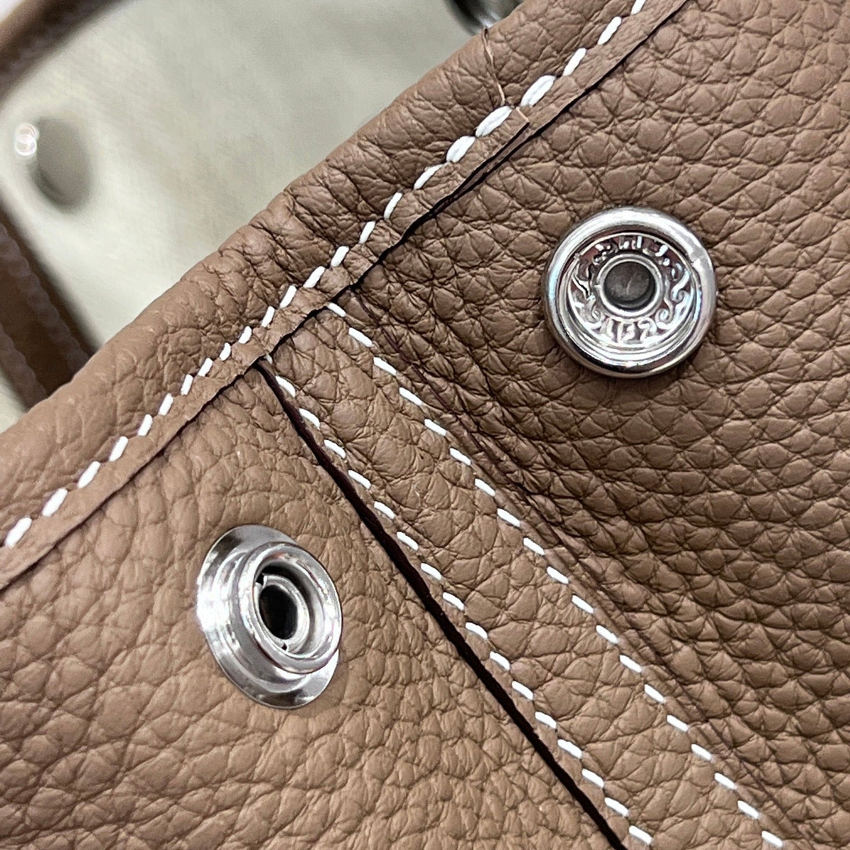 Hermes Garden Party 23cm in Dark Brown Calfskin Bag