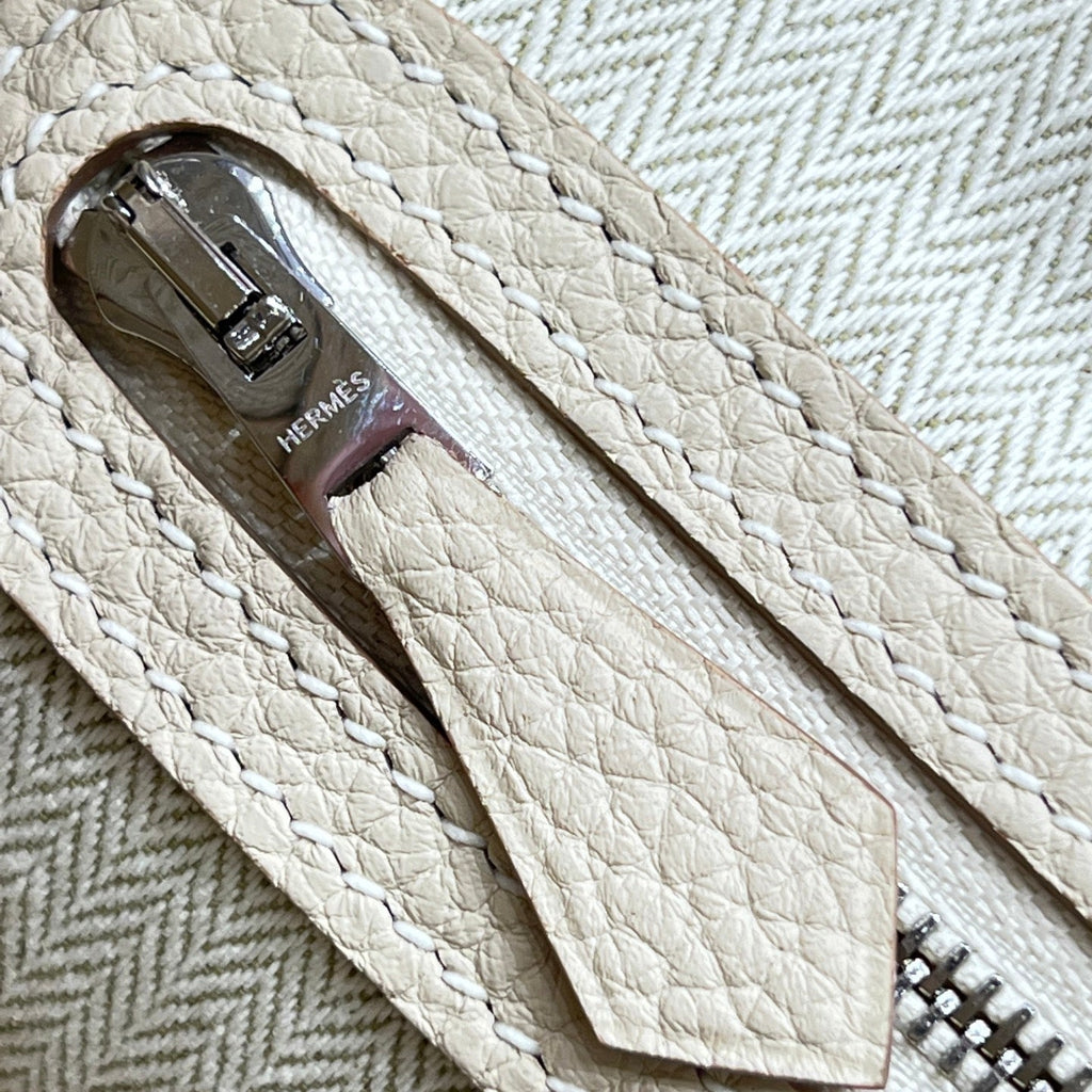 Hermes Garden Party 23cm in Off White Calfskin Bag