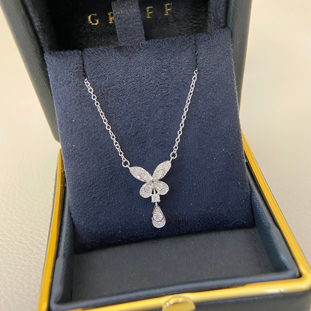 Graff New Tassel Butterfly Necklace