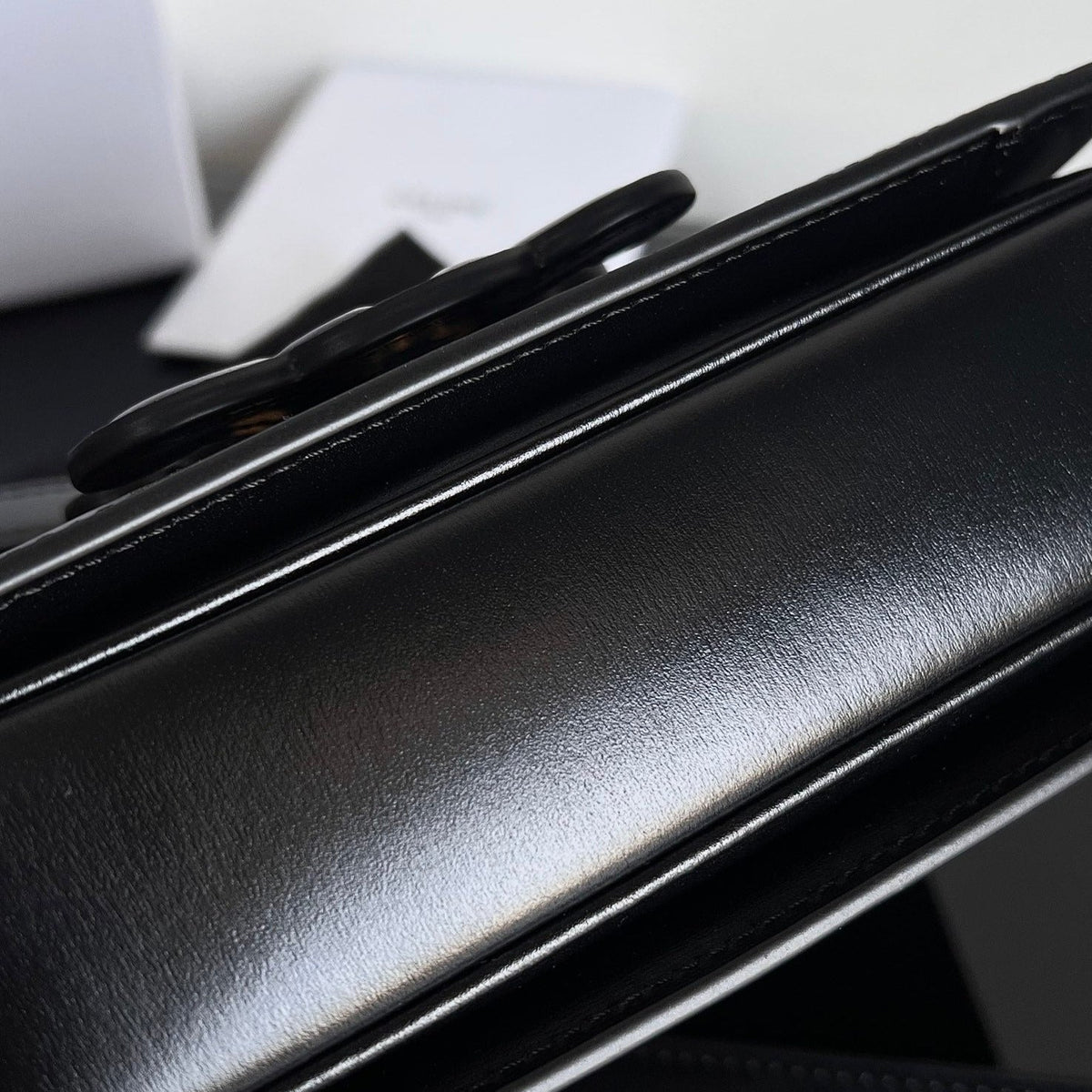 Celine Classique Triomphe 22 Black Smooth Calfskin Bag