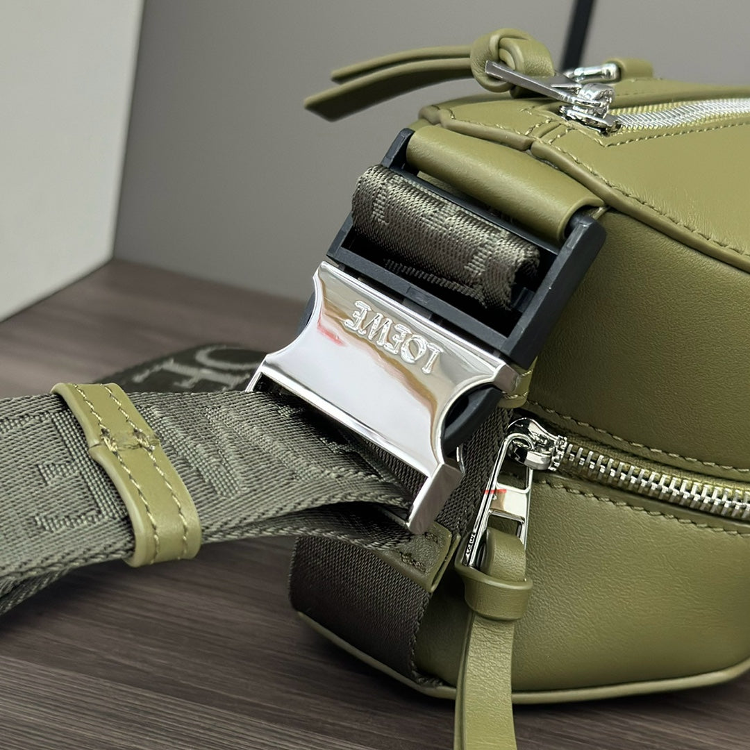 Loewe Convertible Sling 32 in Olive Green Classic Calfskin Bag