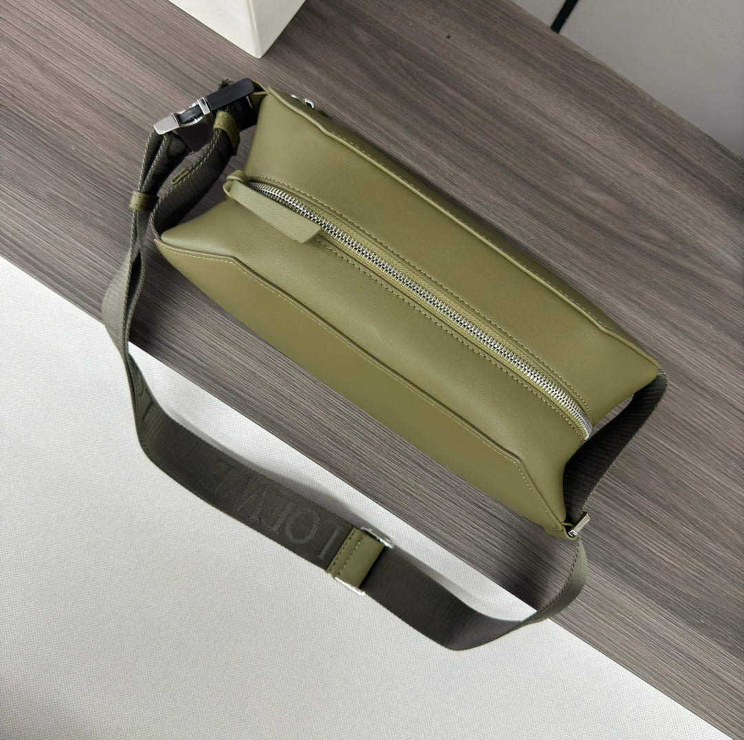 Loewe Convertible Sling 32 in Olive Green Classic Calfskin Bag