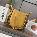 Loewe Hammock Slice 25 Bag in Sand Yellow Shiny Calfskin