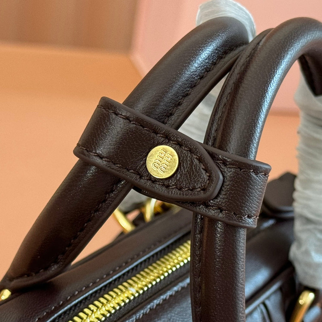 Arcadie Mini Bag 19 Black in Matelassé Nappa Leather