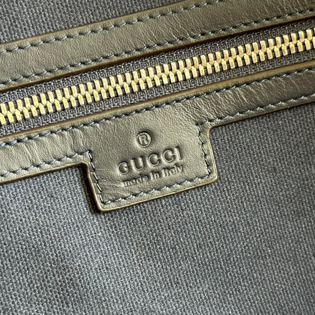 Gucci Chroma Large Duffle Bag 45 Blue in Monogram Canvas