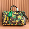 Gucci 26S Duffel Bag 44 in Multicolor Coated Canvas Style 1
