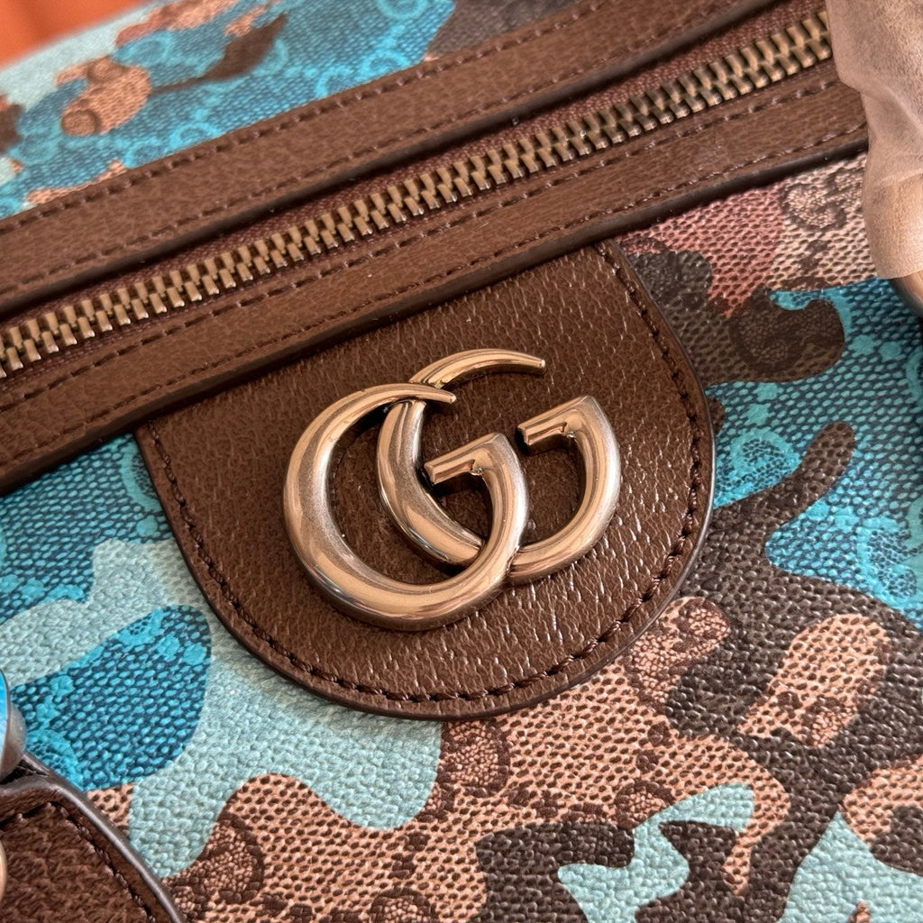 Gucci 26S Duffel Bag 44 in Multicolor Coated Canvas Style 2