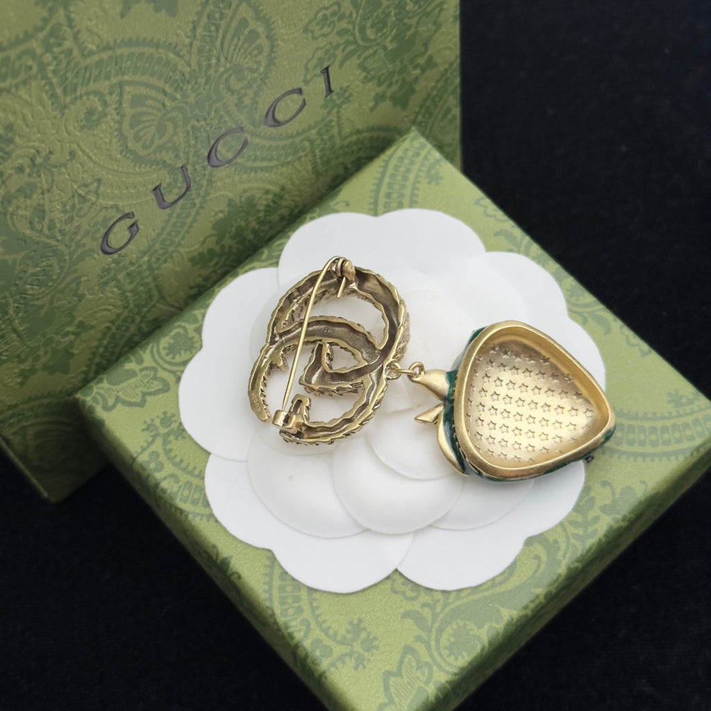 Gucci Brooch Gold 184032