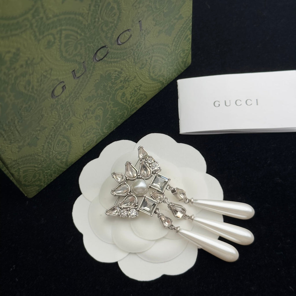 Gucci Brooch Silver 184021
