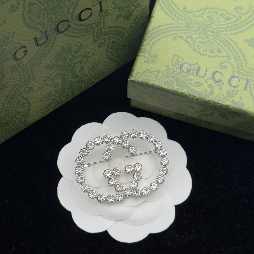 Gucci Brooch Silver 184412