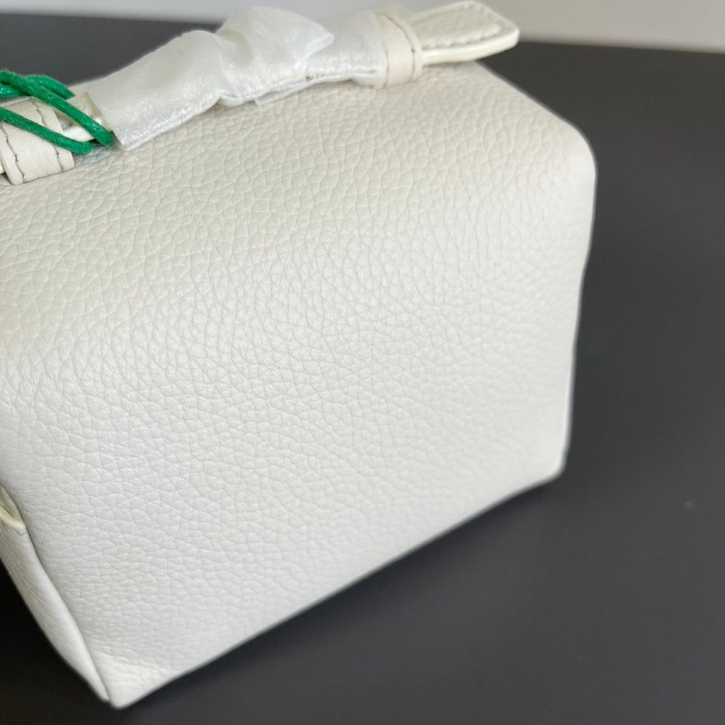 Loro Piana Extra Pocket L12 in White Calfskin with Silver Hardware Bag