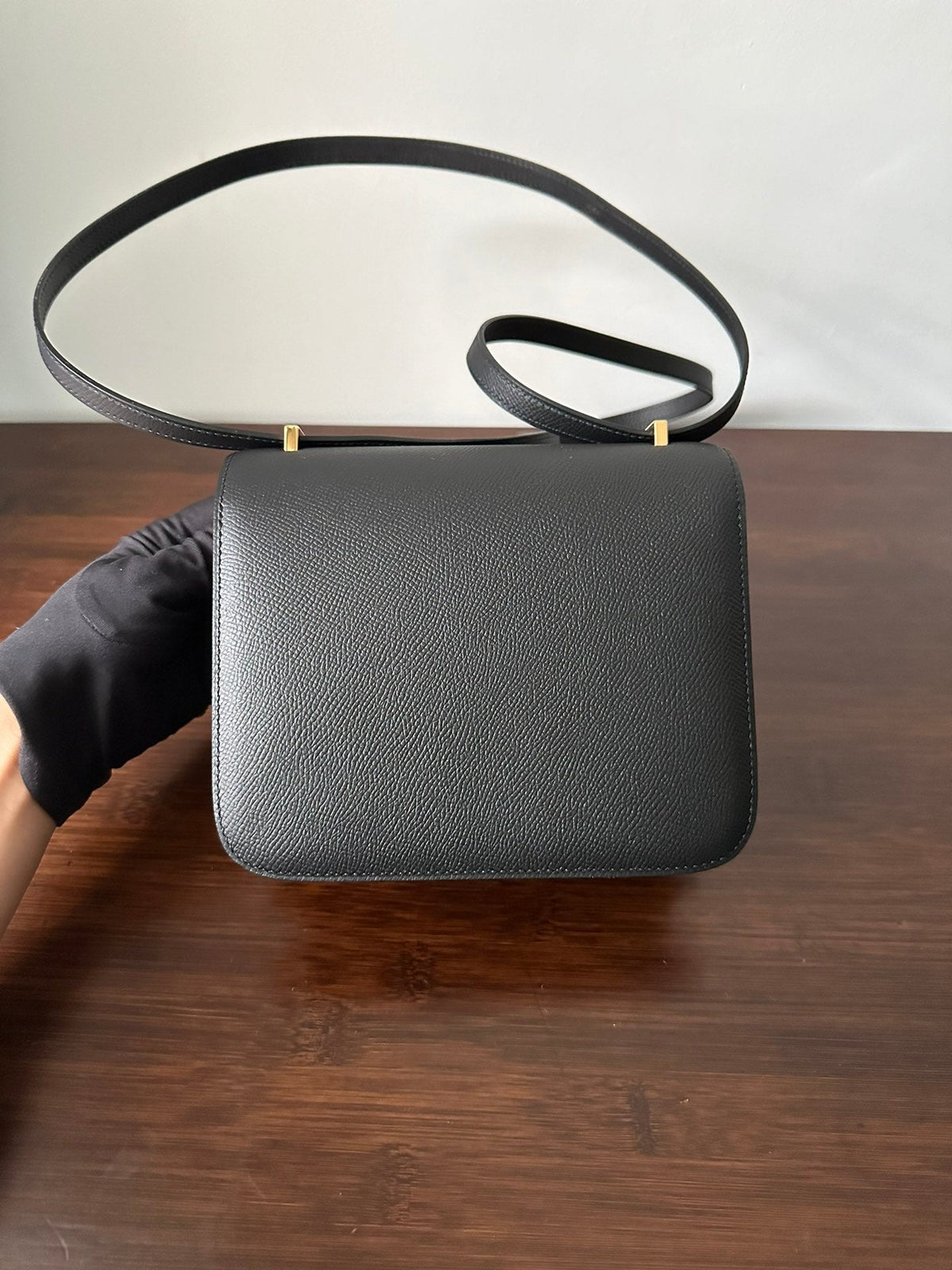 Hermes Constance 18 Black Epsom Gold Hardware with Mirror Bag