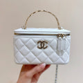 Chanel 25S Coco Crush 17 in White Calfskin Gold Hardware Bag